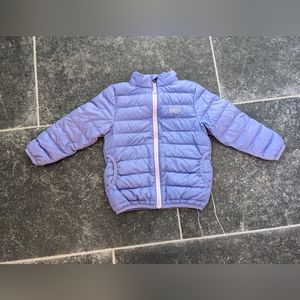 REI reversible 650 fill jacket 4T violet and gray